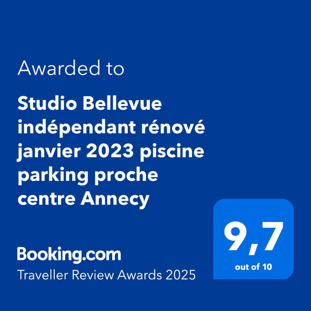 Studio Bellevue Appart Independant Renove 2024 Piscine Parking Proche Centre Annecy Poisy Exterior foto